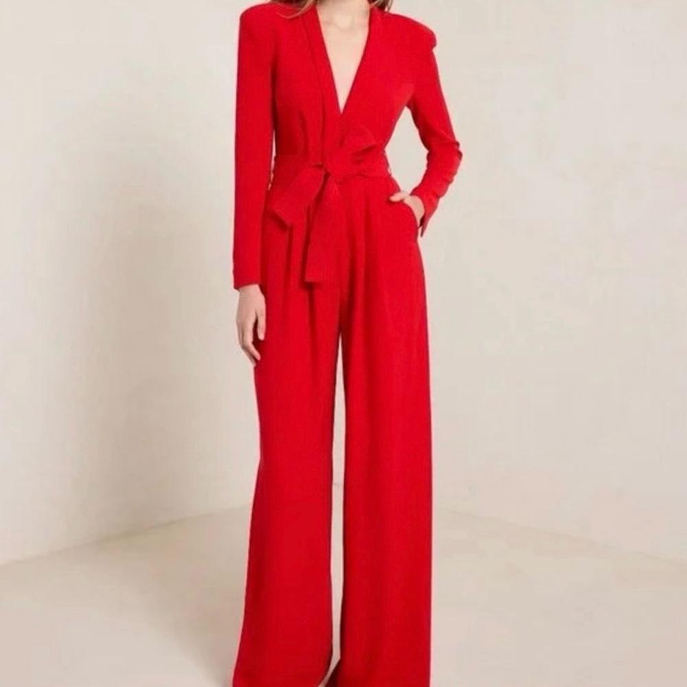 A.L.C. Vibrant Red Jumpsuit